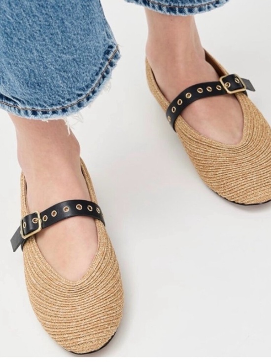 Madewell Shoes - Madewell The Remy Mary Jane Flat in straw